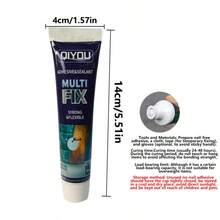 Pegamento multiusos para reparar suelas de zapatos - Duradero, flexible, impermeable, adecuado para todo tipo de zapatos, fuerte adhesión, resistente al desgaste, sellador de gel negro - pegamento negro - Ver 9