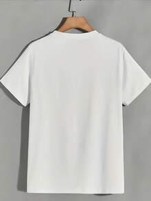 Soft 180gsm T-Shirt With Scoreboard Print, Ideal For Everyday Wear, Suitable For Family Outings And Team Building Activities In The Office - A Fun And Original T-Shirt, Can Be Used As A Gift, Perfect For Independence Day Parties And Summer Adventures. - 白色 - 查看 3