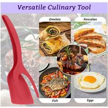 Kẹp lật 2 trong 1, dụng cụ làm bánh trứng, bánh kếp, cá, bánh mì nướng kiểu Pháp chống dính tiện dụng trong nhà bếp - Nhiều màu - Xem 3