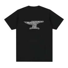 Printed T-Shirt For Men And Women - 黑色 - 查看 1