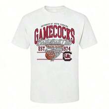 Premium Quality Unisex Casual T-Shirts Featuring The Classic  North Carolina Tar Heels Team Logo Print. 100% Cotton. - 白色 18 - 查看 6