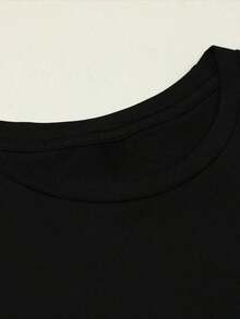 Camiseta de Mujer Pink Pony, Cuello Redondo, 100% Algodón, Ropa de Primavera para Mujer, Atuendo para Conciertos, Camiseta de Mujer - Negro - Ver 4