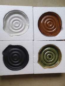 1 pieza/4 piezas Reposaespátulas de cerámica para la estufa, accesorio de decoración de estilo granja moderna para espátulas, cucharas o pinzas - Multicolor - View 8