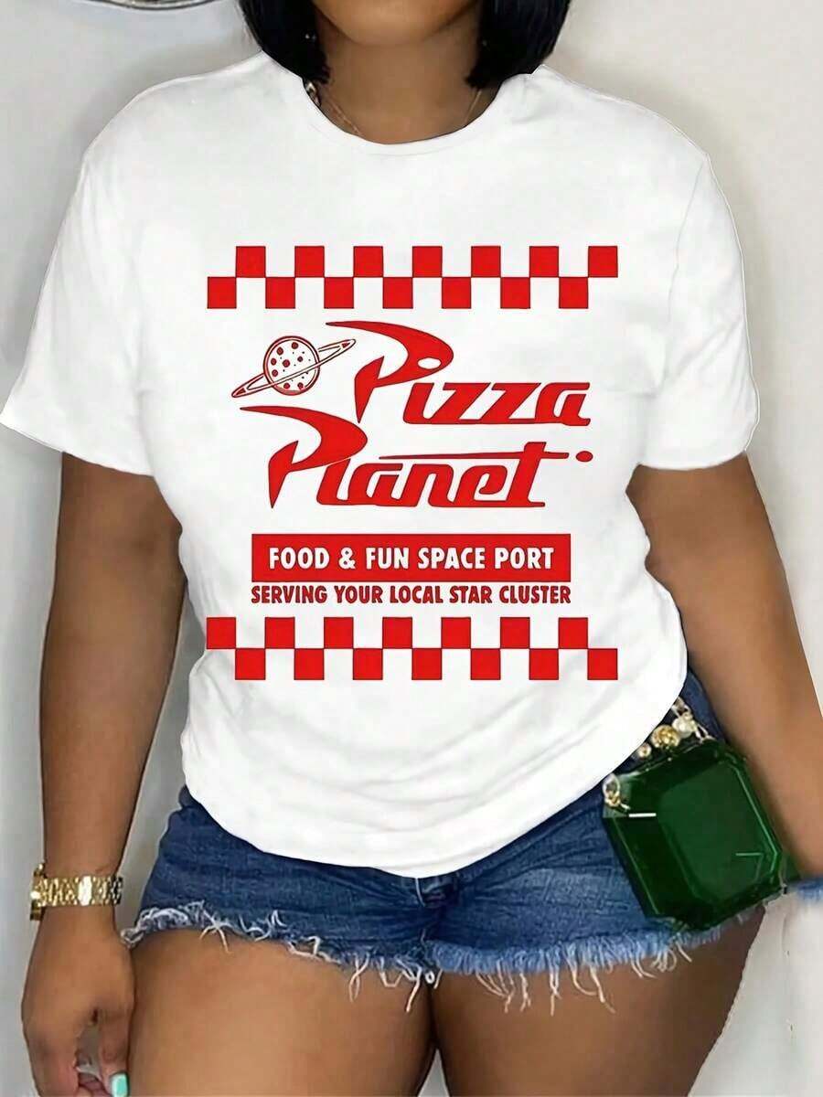 Camiseta Casual de Manga Corta con Cuello Redondo para Mujer, Transpirable y Cómoda - Blanco - Ver 1