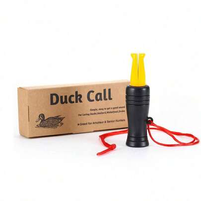 (1pc) Duck Call Whistle, Plastic Bird Caller, Realistic Sound Hunting Decoy, Outdoor Camping Survival Tool, Lure Duck Goose Pheasant, Multi Colors Available