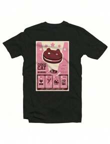 Kuv Hlub Koj - I Love You In Hmong - Women's Soft Short Sleeve Printed Cotton T-Shirt, Stylish Summer - 黑色 3 - 查看 7