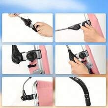 UPF50+ Sun Umbrella, Flexible Shaft, Clip-On Handle, Suitable For Strollers, Bicycles, Motorcycles, Wheelchairs, Applicable For Various Occasions - Multicolor - View 5