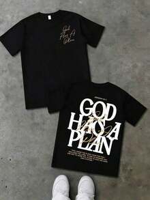 Premium Unisex Casual T-Shirts With "GOD'S ART ON DISPLAY" Print, Customizable Graphic Tees For Men - Men's T-Shirts. Casual And Stylish Short-Sleeved T-Shirts For Summer, Made Of 100% Cotton. The Most Popular Top For Men. - 黑色 2 - 查看 6