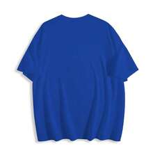 Cute Unisex Premium Casual Gym T-Shirts, Feminine Style, For Workout, Funny Gym T-Shirt, Gym Mouse, Weightlifting, T-Shirt, Feminine Gym Style - Unisex, Loose Fit, Comfortable, Vintage Urban Style, Cotton T-Shirt. - 藍色 - 查看 2