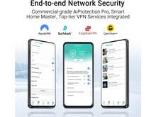 ASUS RT-BE82U Dual-Band WiFi 7 (802.11be) Smart AiMesh Extendable Router, 6500 Mbps, Five 2.5GbE Ports, 4096-QAM, Up To 3 SSIDs For IoT Devices, TAA Compliant - 黑色 - 查看 9