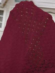 Cárdigan casual de mujer de manga 3/4 con abertura frontal, ropa de otoño e invierno para mujeres - Rojo - Ver 8
