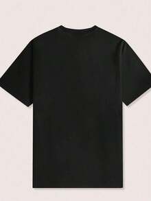 Camiseta Relajada para Mujer con Estampado de Sirena y Plantas Marinas y Versículo Bíblico Isaías 42:5 - Negra con Patrón Blanco, Top Casual de Manga Corta y Cuello Redondo, Ajuste Holgado y Cómodo, Camiseta Deportiva de Algodón - Negro - Ver 2