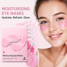 12pcs Pink Hydrating Eye Masks,Soothing Under Eye Gels To Plump & Refresh Tired Eyes,Birthday Gifts For Women - Gel Eye Patches For Dark Circles, Puffy Eyes, Undereye Bags - Mothers Day Gifts For Mom - hồng - Xem 2