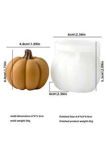 JDH Silicone 萬聖節南瓜幽靈矽膠模具，設計包含南瓜、幽靈與樁元素，非常適合創意萬聖節裝飾，支持樹脂鑄造工藝。這款有趣的南瓜幽靈裝飾適用於萬聖節派對與居家裝飾，由柔軟耐用的矽膠材質製成 - 萬聖節系列 - 查看 17