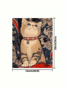 DIY无框丙烯画套装 - 可爱小猫，40*50厘米，艺术个性化定制，适合卧室装饰和艺术墙，简单有趣的绘画体验，无需绘画经验，实现你的绘画梦想，沉浸在缤纷的色彩世界中，每一笔都是自我表达，为生活增添浪漫气息，是馈赠亲朋好友的最佳礼物 - 多色 - 查看 3