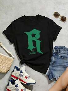 Damskie T-shirty - Czarne - Zobacz 5