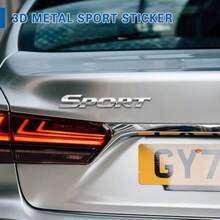 3D Metal Car Sport Sticker Automotive Emblem Badge For Fender Bumper, Sport Edition Decal In Gloss Black With Strong Adhesive, Perfect For Truck SUV Pickup - Bạc - Xem 3