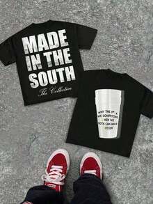 1 pieza "Anti Involution Nuclear Bomb: Cup" + eslogan "Anti Involution" que evoca el ambiente de una fiesta callejera, con un estilo audaz que es la fusión definitiva de la cultura callejera y los "genes sureños, Anti Involution". . . Camiseta con Declaración de Valor, Brillo Intenso, Sin Salidas, Fuerza, Camiseta Streetwear de Respeto, Bandera de la Ciudad Natal, Advertencia, Ropa de Moda, Camiseta con Estampado para Mujer, Camiseta con Estampado Interesante, Camiseta con Estampado para Hombre, Camiseta 100% Algodón, Diseñada para Jóvenes y la Moda. Ya están aquí, perfectos para ropa casual y estilo urbano. Son excelentes regalos para amigos y familiares. Camisetas con estampados 100% algodón de 180g. - Negro - Ver 1