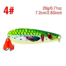 1PC 20g/0.71oz Long Casting Metal Jig Lure Sinking Spoon Bait With Red Tail Fin And Sharp Double Hook For Freshwater Saltwater - S024 - View 11