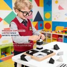 Hidden Building Block Puzzle Toy, Brain Challenge Educational Game, Educational Brain Training Game, Logical Thinking Training, Intelligence Development Training, Attention Enhancement Training, Early Education Educational Toy, Suitable For Boys And Girls Assembly Toy, Children's Toy, Outdoor Toy, Educational Toy, Educational Toy, Game Toy, Party Toy, Logical Thinking Training, Brain Training - Multicolor - View 2