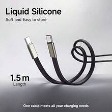 Olaf 15cm 240W Type-C 轉 Type-C 短快充線 6A PD3.1 USB-C 數據線，相容 iPhone 15 16 17 行動電源 - 彩色 - 查看 10