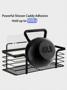Drill-Free Strong Transparent Self-Adhesive Shower Caddy Replacement Parts For Bathroom Storage Racks Kitchen Shelves Soap Dishes Wall Mounted Hooks Practical Organizer Waterproof Adhesive Strips - Clear - View 3