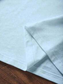 short-sleeveCamisetas gráficas [Camiseta gráfica] algodón Rompe el sistema Casual de verano Estampado de eslogan Cuello redondo Manga corta Camiseta de ajuste suelto, Tallas S-7XL para todos los tipos de Body, Tops de primavera, Camisas de verano, Camisetas de manga corta de otoño100% Cotton100% Cotton - Azul - Ver 5