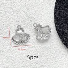 5/10 buah Liontin Makhluk Laut, Kerang, Kura-kura, Ikan dari Paduan Seng Warna Campuran Acak Warna Perak Gelap, Dapat Digunakan untuk Anting, Kalung, dan Rumbai - MultiWarna - View 34