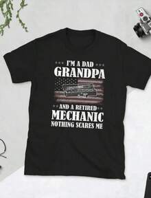 Camiseta Unisex Casual para el Día de la Madre, Regalos para Abuelas, Moda - Negro - Ver 7