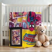 1pc S-Pider-Man Print Blanket,Retro Cartoon Style Throw Blanket,Cartoon Character Printed Blanket,All-Season Universal Nap Blanket,Character Home Decor Blanket,Modern Fashion Gift Suitable For Home Bedroom Bed Sofa Office Lunch Break Cover Picnic Blanket - Nhiều màu - Xem 4