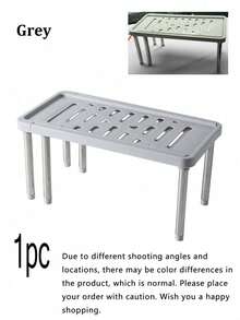 Expandable Kitchen Organizer Rack, Detachable & Adjustable Storage Shelf, Multi-Functional Sink Understorage Rack, Cabinet Shelf, Wardrobe Shelf, Bathroom Shelf, Compact Adjustable Space-Saving Rack, Suitable For Kitchen, Living Room, Bedroom, Home Organization, Minimalist Style - Multicolor - View 13