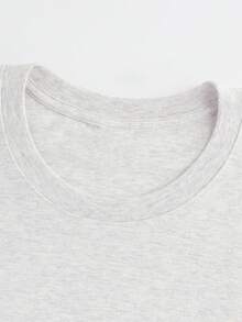 [Double-Sided Print] Women's Casual Summer Loose Fit T-Shirt, Vintage Disco Ball Ring Print "HERE COMES THE BRIDE", Round Neck, Short Length, Drop Shoulder, Pure Cotton Oversized T-Shirt, Elegant Party Outfit, T-Shirt For Elegant Ladies, Blouses Suitable For Curvy Women, Prom Skirts, Casual Wear - 白色 - 查看 5