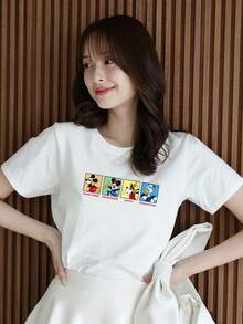 Disney Women Sweatshirts & Hoodies - White - View 1