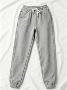 Stylish And Cute Lightweight Casual Pants With Multiple Pockets And Buttons, In A Y2K Style. Suitable For Back To School, Graduation, Clubs, Birthday Parties, Halloween, New Year's, Thanksgiving, Concerts, Gyms, Beaches, Vacations, Business, Everyday Wear At The Airport, Street Style, Teacher's Day, Spring, Summer, Fall, And Winter. - 灰色 - 查看 5