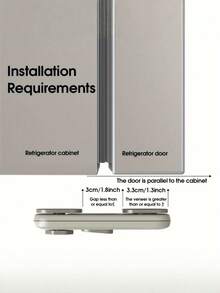 2pcs Universal 360° Rotatable Single Door Refrigerator Lock, Safety Protection Lock For Cabinets, Freezers, Easy Installation With 2 Adhesive Pads, No Drilling Required - Lock - View 7