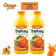 Tropicana Pure Premium 100% Orange Juice Original No Pulp No Sugar Added 46 Fl Oz 2 Bottles - Juice - View 1