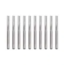 10Pcs 2 Flute Cnc Router Bits 3.175Mm Straight Slot Steel Milling Cutter For Wood Plastic - Multicolor - View 1