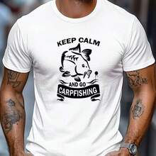 Printed T-Shirt For Men And Women - 白色 - 查看 1