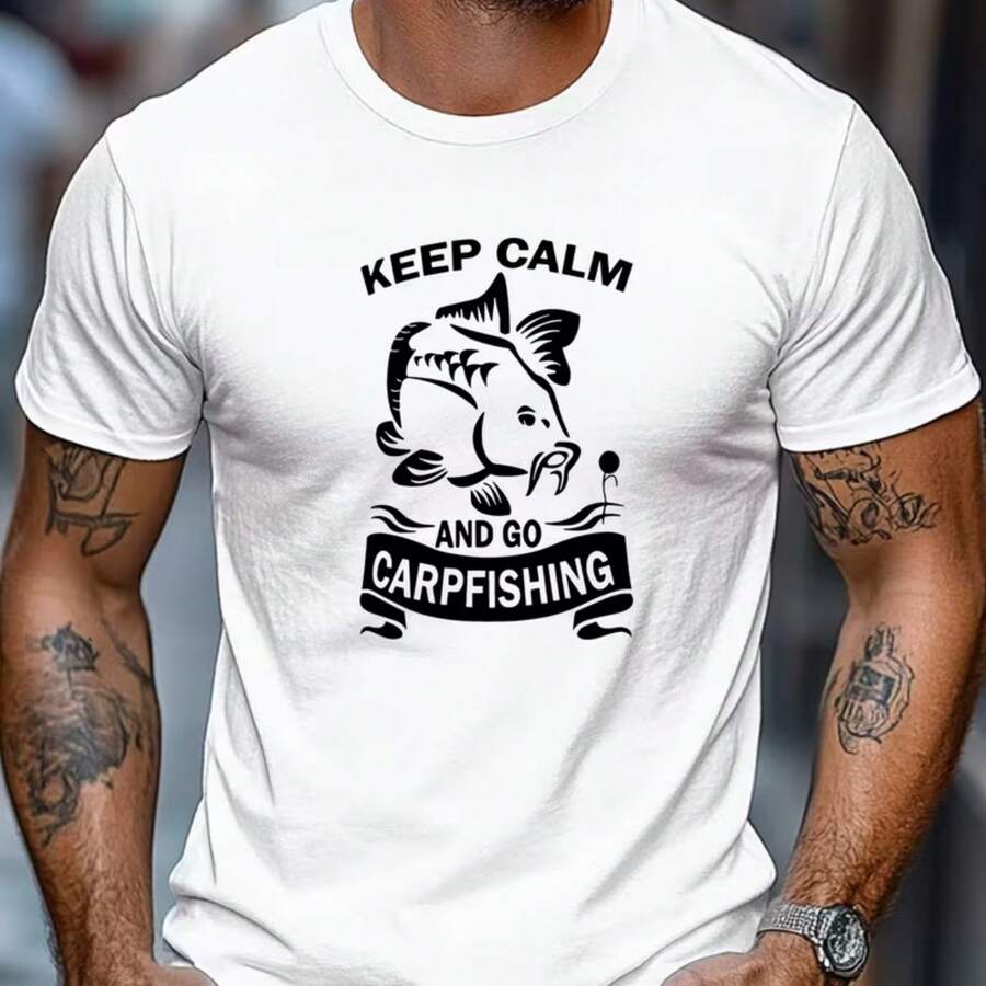Printed T-Shirt For Men And Women - 白色 - 查看 1
