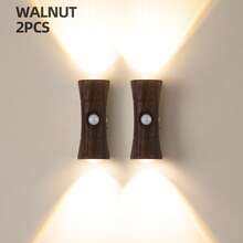 Smart LED Wall Light, 3-Color Adjustable, With Motion Sensor, Indoor Magnetic LED Sensor Wall Light, Battery Powered, Adjustable Color Temperature, USB Rechargeable Night Light, Wireless Magnetic Wall Light, Suitable For Hallway, Bathroom, Bedroom - Hourglass Design [Regular Version] - View 20