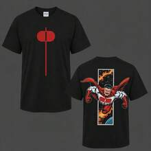 Men's Cotton T-Shirts, World Cup 2026 Collection, Omni Man V2 Invincible, Retro Vintage Men's Clothing, Gift For Movie Fans, Classic Tops, Oversized, Seamless, Simple, Straight Cut, Men's Clothing, Designer Cotton T-Shirts, Graphic Tees, Gifts For Men, Streetwear Graphic Tees, National Shipping. - 黑色 - 查看 1