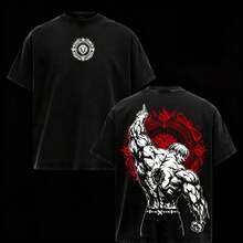 Escanor T-Shirt From The Seven Deadly Sins - A269 "Who Decided That?" Pride Sin Graphic Retro Heavy Unisex Anime Streetwear Gift For Fans - 灰色 - 查看 11