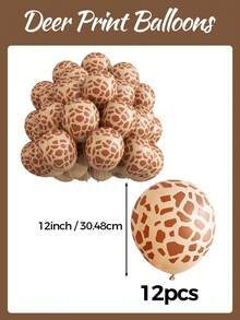 5/10/12/18 Zoll Dschungel Safari Party Ballons, olivgrün, dunkelgrün, braun, retro, nude Ballon und Hirsch Muster Ballons für Safari Baby Shower Geburtstag Gender Reveal Hochzeit Abschluss Ruhestand Dschungel Dinosaurier Safari Jagd Mottoparty Dekorationen - Übersicht 20