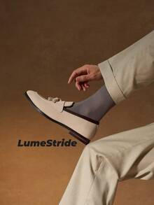 Calcetines de tripulación para hombres | Negocios & Uso diario | Calcetines de vestir versátiles | Nylon cómodo | Estilo combinable - Gris - Ver 6