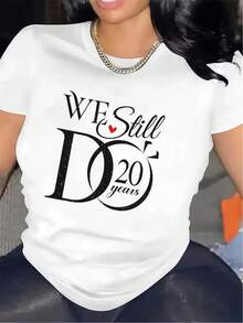 Mexican T-Shirt For Anniversary Celebrations | Durable And Lightweight, Perfect For Special Events, Comfortable Fit, Ideal Gift For Couples Marking 20 Years Together, Crew Neck, Medium Stretch Fabric, Print Pattern Summer Fashion Cotton T-Shirt - 黑色 - 查看 7