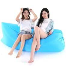 1 pieza Sofá cama inflable rápido y portátil, sillón inflable ligero y resistente al agua para uso en tierra y agua, fácil de almacenar, sofá inflable para playa, camping, piscina, picnic y viajes - Multicolor - Ver 4