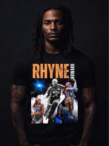 Rhyne Howard Graphic T-Shirt: Unisex Tee For Sports Fan - Black - View 6