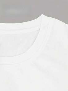 Women's T-Shirt: Casual Short-Sleeved Crew Neck T-Shirt For Ladies, The Perfect Choice For Spring And Summer, A T-Shirt For Everyday Wear. | Printed T-Shirt | Lightweight Fabric, Loose-Fitting Casual Top For Everyday Wear, Breathable And Comfortable, A Must-Have For All Seasons, Machine Washable, Non-See-Through Fabric, Comfortable And Loose Fit,  And Fashionable Top, Breathable Basic Style, A Versatile And Essential Garment For Women. - 白色 - 查看 4