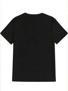 Marcus Worm's Funny "I Don't Like This Rock" Music Parody T-Shirt - Oversized White Casual T-Shirt With Iconic Worm Print And Rock Song Lyrics, Loose Fit Short Sleeve Crew Neck T-Shirt For Casual Wear, Men's T-Shirts In White And Available, Fabric Of - 黑色 - 查看 2