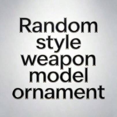 2026-1pc Random Weapon Model Ornament Pendant | Metal Material Random | Surprise Non-Duplicate! Random Model Ornament Each One Is Unique | Showcase Your Exclusive Personalized Blind Buy Unlock Daily Little Luck | Each Style Is Super Unexpected | (Not Limited To Image Style)